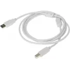 Кабель Buro USB A(m) USB B(m) 1.8м (USB2.0-AM/BM-1.8M-MG) феррит.кольца серый