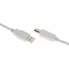 Кабель Buro USB A(m) USB B(m) 1.8м (USB2.0-AM/BM-1.8M-MG) феррит.кольца серый