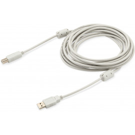 Кабель Buro USB A(m) USB B(m) 5м (USB2.0-AM/BM-5M-MG) феррит.кольца