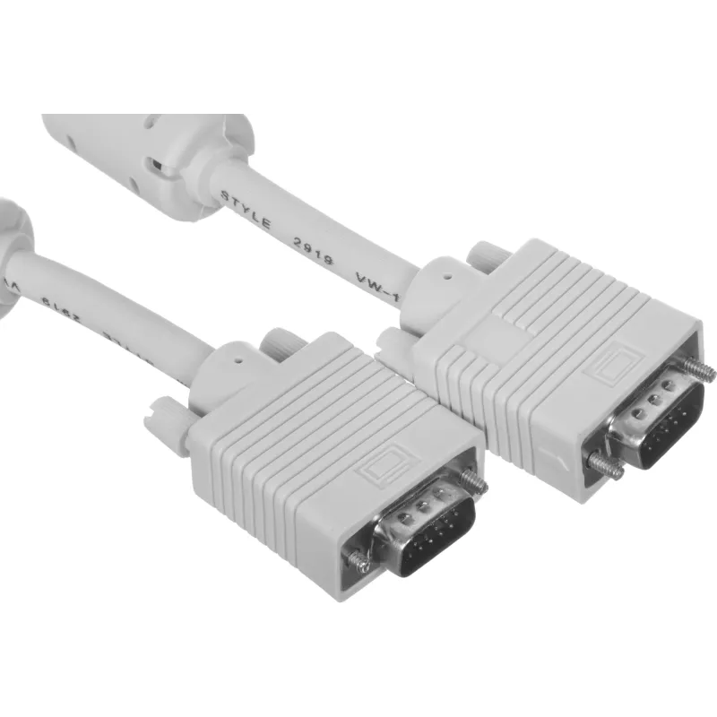 Кабель Ningbo CAB016S-06F-BR VGA (m) VGA (m) 1.8м феррит.кольца серый (блистер)