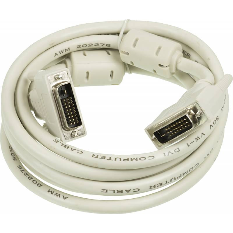Кабель Ningbo RD-DVI-3-BR DVI-D Dual Link (m) DVI-D Dual Link (m) 3м феррит.кольца серый блистер