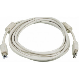 Кабель Ningbo USB2.0-AM/BM-3M-MG USB A(m) USB B(m) 3м феррит.кольца серый