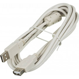 Кабель-удлинитель Ningbo USB A(m) USB A(f) 3м феррит.кольца (блистер)