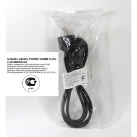 Кабель компьютер - розетка 220V <3.0м> (Европейский стандарт), TELECOM