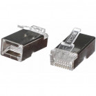 Разъем Plug RJ45 8P8C для FTP кабеля 5 кат. экранированный, (100шт./уп.), VCOM.