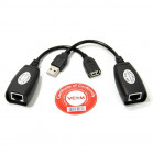 Адаптер-удлинитель USB-AMAF/RJ45, по витой паре до 45m , VCOM 