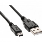 Кабель USB 2.0 A-->mini-B 5P (1м) черный TELECOM <TC6911BK-1.0M>