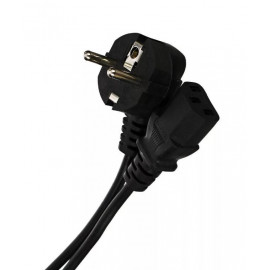 Кабель компьютер --> розетка 220V ( угловая Евровилка) <VDE> 3G*0,5mm2, 3,0m, Aopen.