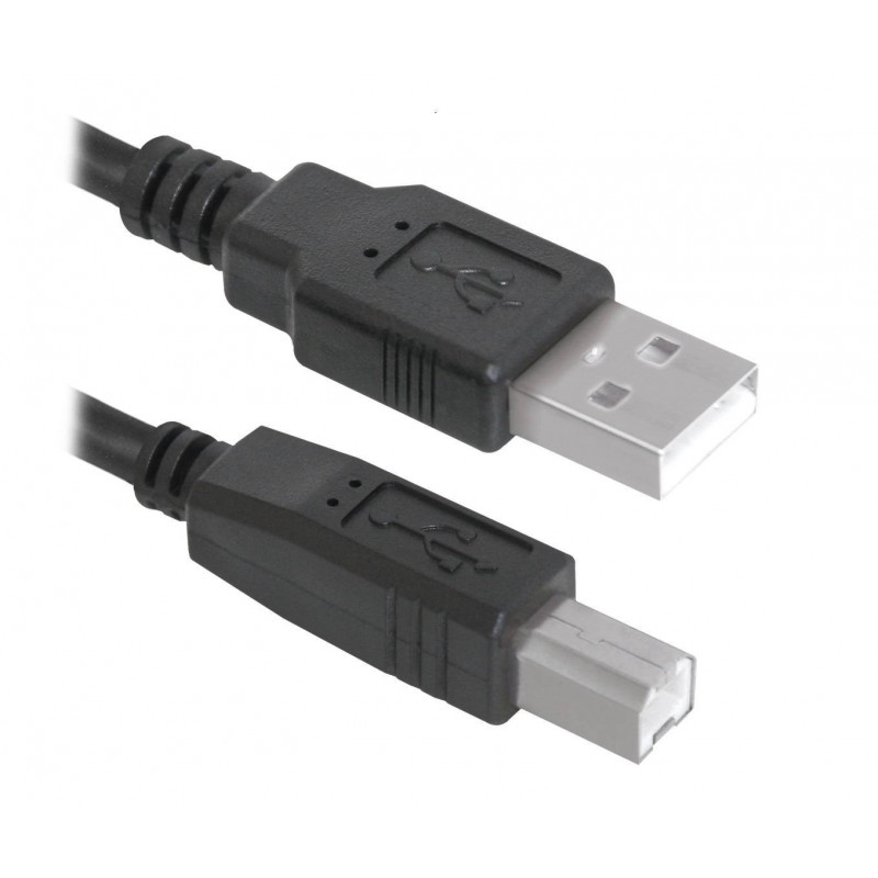 Defender Кабель USB2.0 AM-BM, 5.0м, чёрный.