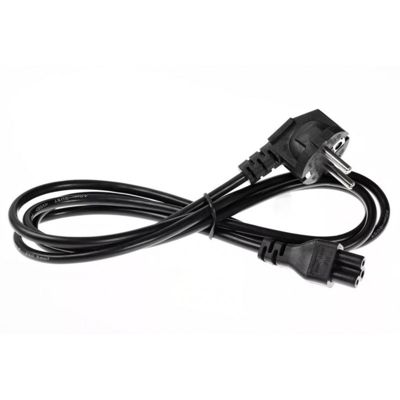 Кабель питания для ноутбуков 3-pin ( угловая Евровилка) <VDE> 3G*0.5mm2 Aopen, 1,8m