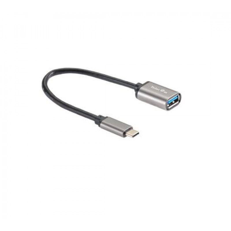 Кабель-адаптер  Type-Cm --> USB 3.0 Af , OTG, 1,5A , 5,0Gbps , Alum grey 0,2m Telecom (TC409M)
