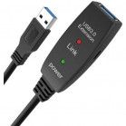 Кабель-адаптер USB3.0-repeater, удлинительный активный <Am-->Af> 5м iOpen (Aopen/Qust)<ACU827A-5M>