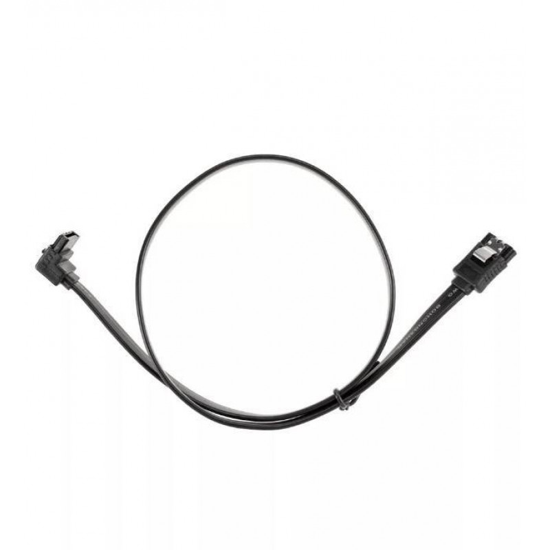 Кабель SATA M --SATA M 3.0V 7 pin  угловой разъем Telecom  0.5m 