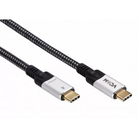 Кабель USB4 TCM--TCM, 5K@60Hz, 40GBps, PD 240W, 5A, VCOM, 1.2м 