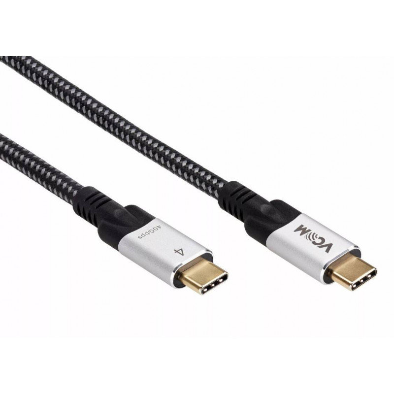 Кабель USB4 TCM--TCM, 5K@60Hz, 40GBps, PD 240W, 5A, VCOM, 1.2м 