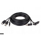 VR 3 parallel кабель   для HTC VIVE, HDMI 4KX30Hz 5 м, VCOM <CU416-5M>  1