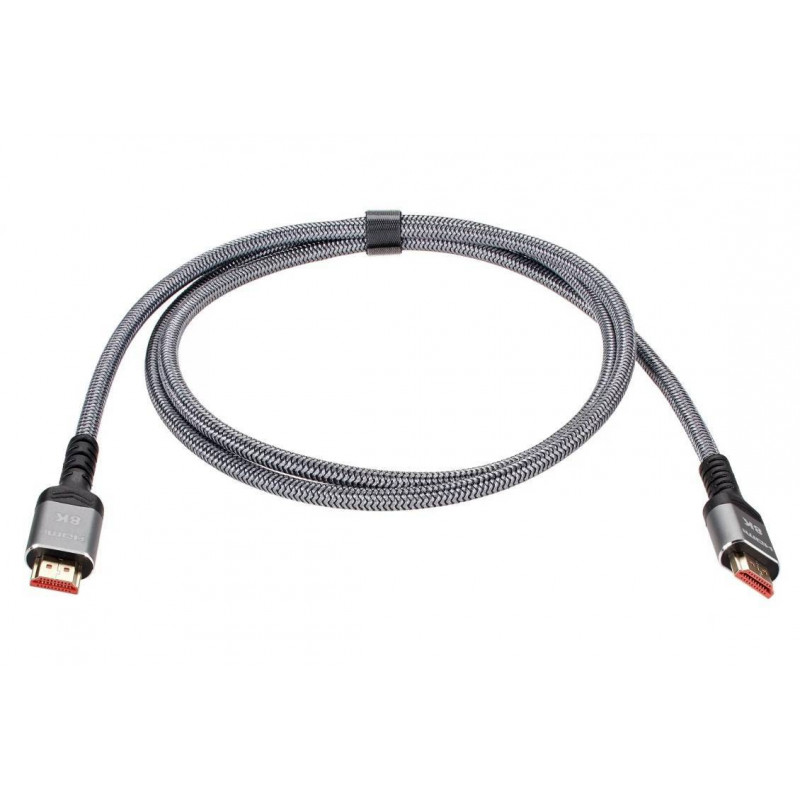 Кабель HDMI 19M/M,ver. 2.1 8KX60Hz (Econom) оплетка 1.5m iOpen <ACG859A-1.5>