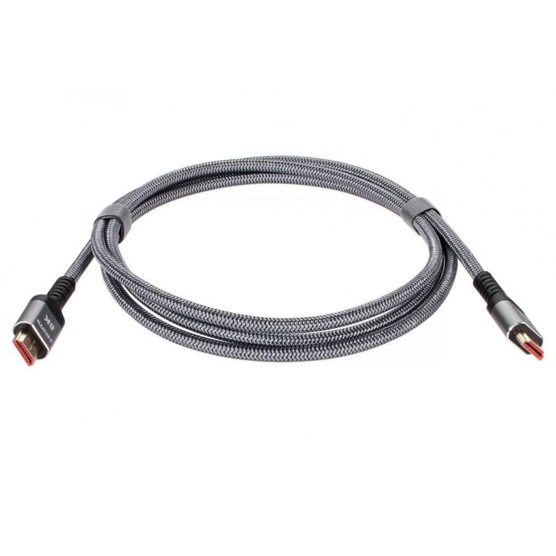 Кабель HDMI 19M/M,ver. 2.1 8KX60Hz (Econom) оплетка 2m iOpen <ACG859A-2.0>