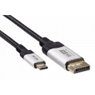 Кабель-адаптер DP A(m) <-->USB 3.1 Type-Cm,bi-direct, 8K@60Hz, 1.8m , VCOM <CU422VB-1.8>
