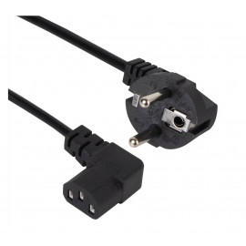 Кабель комп - розетка 220V EU (угол-угол) 3m, iOpen <ACE021R-3.0M>