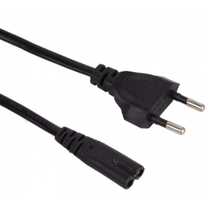 Кабель для аудио-видео техники IEC-320-C7, 2-pin 1,8m ,черный, iOpen<ACE023-1.8M>