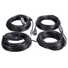 Кабель-адаптер USB2.0-repeater, удлинительный активный <Am-->Af> 50м медь iOpen <ACU823-50M>