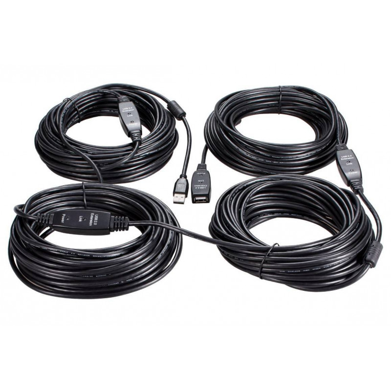 Кабель-адаптер USB2.0-repeater, удлинительный активный <Am-->Af> 50м медь iOpen <ACU823-50M>