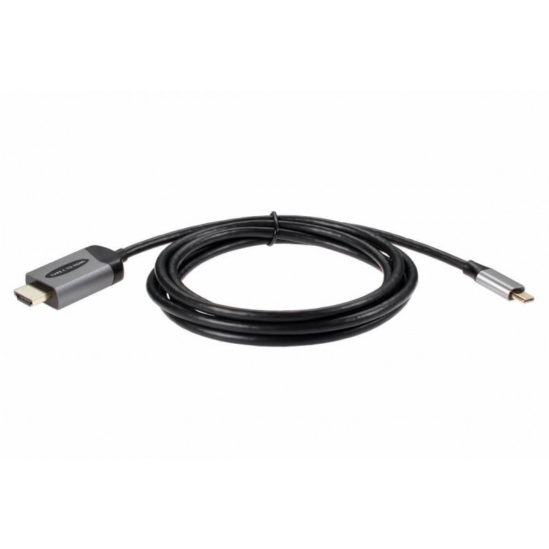 Кабель-адаптер USB3.1 Type-Cm --> HDMI A(m) 4K@60Hz, 1.8m, Telecom <TCC008T-1.8M>