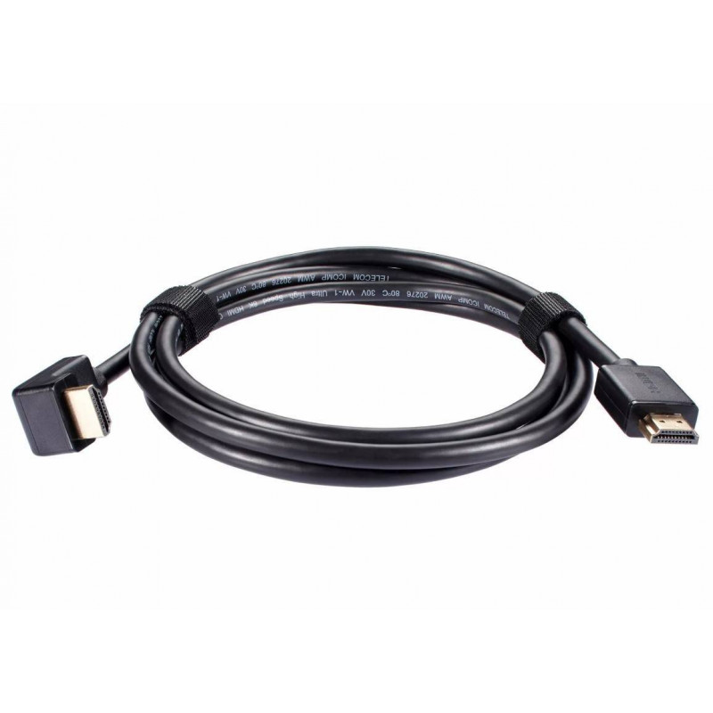 Кабель HDMI---HDMI ver 2.1 8K@60Hz угол 90град  1.5м, медь, Telecom <TCG256-1.5M>