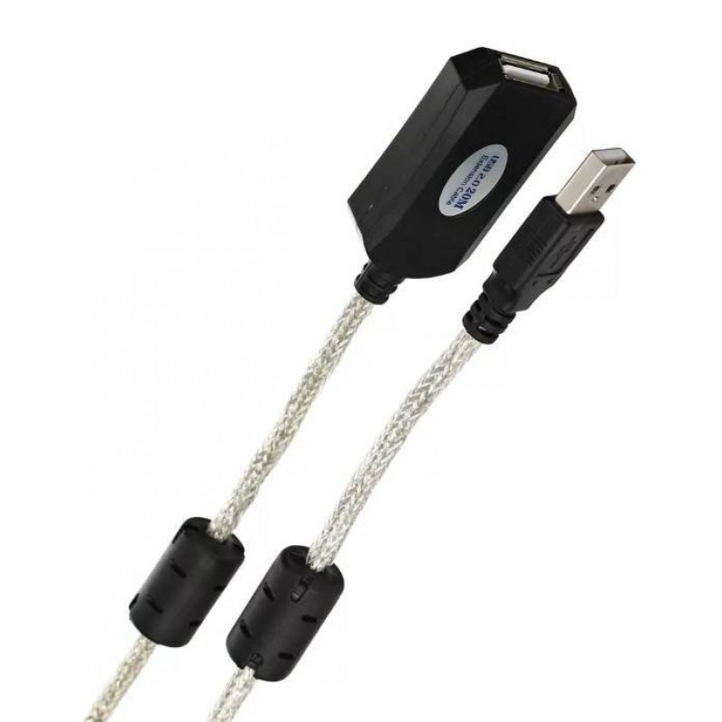 Кабель-адаптер USB2.0-repeater, удлинительный активный <Am-->Af> 25м медь VCOM <VUS7049-25M>