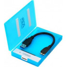 Внешний корпус для HDD/SSD AgeStar 3UBCP1-6G SATA USB3.0 пластик синий 2.5"