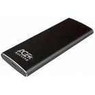Внешний корпус SSD AgeStar 3UBNF2C SATA III USB 3.1 USB3.1 алюминий черный M2 2280 B-key