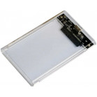 Внешний корпус для HDD/SSD AgeStar 3UB2P4C SATA III USB3.0 пластик прозрачный 2.5