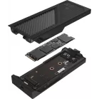Внешний корпус SSD Asus ROG STRIX AIOLOS NVMe/SATA алюминий черный M2 2280