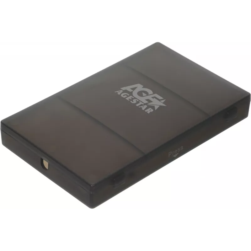 Внешний корпус для HDD/SSD AgeStar SUBCP1 SATA USB2.0 пластик черный 2.5"