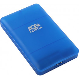 Внешний корпус для HDD/SSD AgeStar 3UBCP3 SATA USB3.0 пластик синий 2.5