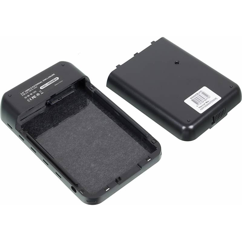 Внешний корпус для HDD AgeStar 3UB3A8-6G SATA II USB3.0 пластик черный 3.5