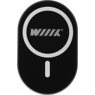 Держатель Wiiix CW-74V-B магнитный беспров.з/у. черный/серый для смартфонов
