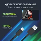 Подставка для ноутбука Digma D-NCP170-2x110 18" 400x288x45мм 52дБ 2xUSB 2x 110ммFAN 1100г Fan-control металл/пластик черный
