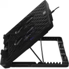 Подставка для ноутбука Digma D-NCP170-2x110 18" 400x288x45мм 52дБ 2xUSB 2x 110ммFAN 1100г Fan-control металл/пластик черный