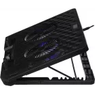 Подставка для ноутбука Digma D-NCP170-2x110 18" 400x288x45мм 52дБ 2xUSB 2x 110ммFAN 1100г Fan-control металл/пластик черный