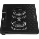 Подставка для ноутбука Digma D-NCP170-2x110 18" 400x288x45мм 52дБ 2xUSB 2x 110ммFAN 1100г Fan-control металл/пластик черный