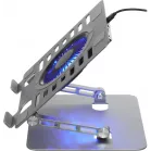 Подставка для ноутбука Digma D-NCP170-1xRGB110 17" 240x230x50мм 28дБ 2xUSB 1x 110ммFAN 790г Fan-control алюминий серый