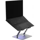 Подставка для ноутбука Digma D-NCP170-1xRGB110 17" 240x230x50мм 28дБ 2xUSB 1x 110ммFAN 790г Fan-control алюминий серый