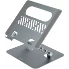 Подставка для ноутбука Digma D-NS100 17" 240x220x50мм 608г алюминий серый