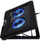 Подставка для ноутбука Digma D-NCP170-2x110RGB 18" 400x288x45мм 52дБ 2xUSB 2x 110ммFAN 1250г Fan-control металл/пластик черный