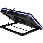 Подставка для ноутбука Digma D-NCP190-1x100RGB 19" 428x316x58мм 52дБ 2xUSB 1x 140ммFAN 1280г Fan-control металл/пластик черный