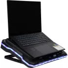 Подставка для ноутбука Digma D-NCP190-1x100RGB 19" 428x316x58мм 52дБ 2xUSB 1x 140ммFAN 1280г Fan-control металл/пластик черный