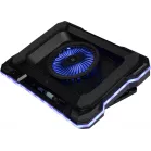Подставка для ноутбука Digma D-NCP190-1x100RGB 19" 428x316x58мм 52дБ 2xUSB 1x 140ммFAN 1280г Fan-control металл/пластик черный
