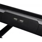Подставка для ноутбука Digma D-NCP190-1x100RGB 19" 428x316x58мм 52дБ 2xUSB 1x 140ммFAN 1280г Fan-control металл/пластик черный